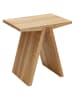 Muubs Hocker "Angle" in Natur - (B)45 x (H)45 x (T)29 cm