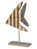 Kaeming Dekoracja "Fish" w kolorze jasnobrązowo-niebiesko-białym - 17 x 29 x 6 cm