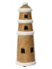 Kaeming Dekoobjekt ''Leuchtturm'' in Hellbraun - (H)20,5 x Ø 7 cm