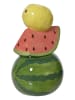 Kaeming Vase in Grün/ Rot/ Gelb - (B)11 x (H)21 x (T)13 cm