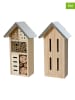 Kaeming 2-delige set: insektenhotels - (B)13,5 x (H)26 x (D)8,5 cm (verrassingsprodukt)