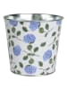 Kaeming Pflanzkübel in Weiß/ Blau - (H)13,5 x Ø 15 cm