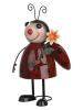 Kaeming Gartendekofigur ''Marienkaefer'' in Rot/ Schwarz - (B)18 x (H)30,5 x (T)13,5 cm