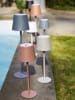 Kaeming Zewnętrzna lampa stołowa LED w kolorze szarym - wys. 37 x Ø 11 cm