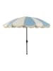 Kaeming Sonnenschirm in Hellblau/ Creme - (H)235 x Ø 250 cm