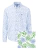 FYNCH-HATTON Leinen-Hemd - Casual fit - in Hellblau