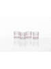 Fortessa 4er-Set: Wassergläser "NoHo" in Transparent/ Rosa - 250 ml