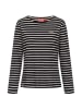 Derbe Longsleeve in Schwarz/ Weiß