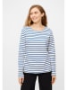 Derbe Longsleeve in Weiß/ Blau