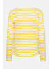 Derbe Longsleeve in Gelb/ Weiß