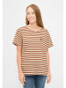 Derbe Shirt in Beige/ Hellbraun