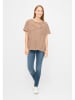 Derbe Shirt in Beige/ Hellbraun