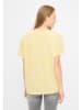 Derbe Shirt in Weiß/ Gelb