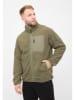 Derbe Fleecejacke in Khaki