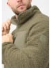 Derbe Fleecejacke in Khaki