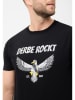 Derbe Shirt in Schwarz