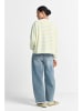 Rich & Royal Sweatshirt in Weiß/ Gelb