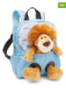 NICI 2tlg. Set: Rucksack und Kuscheltier "Lion" in Hellblau