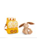 NICI 2-delige set: rugzak en knuffeldier "Rabbit" geel