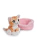 NICI Kuscheltier mit Körbchen "Red Cat Tabby" - ab Geburt