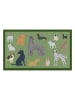 Artsy Wycieraczka "Dog Breeds" w kolorze zielonym - 40 x 70 cm