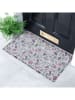 Artsy Fußmatte ''Hare Wildflowers'' in Grau - (L)40 x (B)70 cm