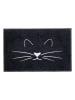 Artsy Fußmatte ''Whiskers'' in Schwarz