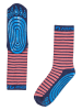 finkid Socken "Tapsut" in Dunkelblau/ Rot