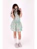 B.Nosy Jurk "Dyla" paars/turquoise