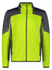 cmp Fleecejacke in Limette/ Grau