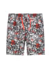 cmp Zwemshort wit/zwart/rood