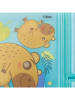 Stor Lunchbox "Capibara" in Hellblau