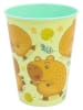 Stor Becher "Capibara" in Gelb/ Türkis - 260 ml