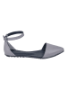 Moosefield Leder-Spangenballerinas in Grau