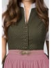 Stockerpoint Dirndl "Luana" in Oliv/ Rosa