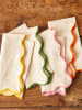 Jamie Oliver 4er-Set: Servietten ''Big Love'' in Beige/ Bunt - (L)45 x (B)45 cm