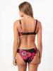 admas Bikini in Schwarz/ Rot