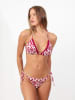 admas Bikini-Oberteil in Weiß/ Pink