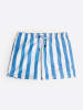admas Badeshorts in Hellblau/ Weiß