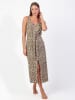 admas Jurk beige/antraciet