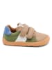 bisgaard Leder-Barfußschuhe "Ricco" in Beige/ Grün