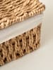 BELLA MAISON Aufbewahrungskorb ''Talie'' in Hellbraun - (B)30 x (H)15 x (T)21 cm