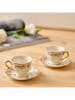BELLA MAISON 2er-Set: Espressotassen ''Juliette'' in Weiß/ Bunt - 90 ml