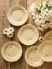 BELLA MAISON 6-delige set: dessertborden ''Daisy'' crème - Ø 20 cm
