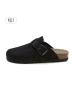 teegu Leren clogs zwart