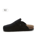 teegu Leren clogs zwart