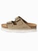 BAYTON Leren slippers "Benalla" beige