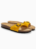BAYTON Leren slippers "Zephyr" geel