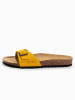 BAYTON Leren slippers "Zephyr" geel