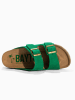 BAYTON Leren slippers "Alcee" groen